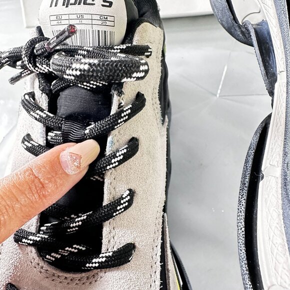 Balenciaga Chunky Sneaker Men V2 Gomma Tess Triple S Nylon Athletic Shoes 10 - Picture 16 of 16